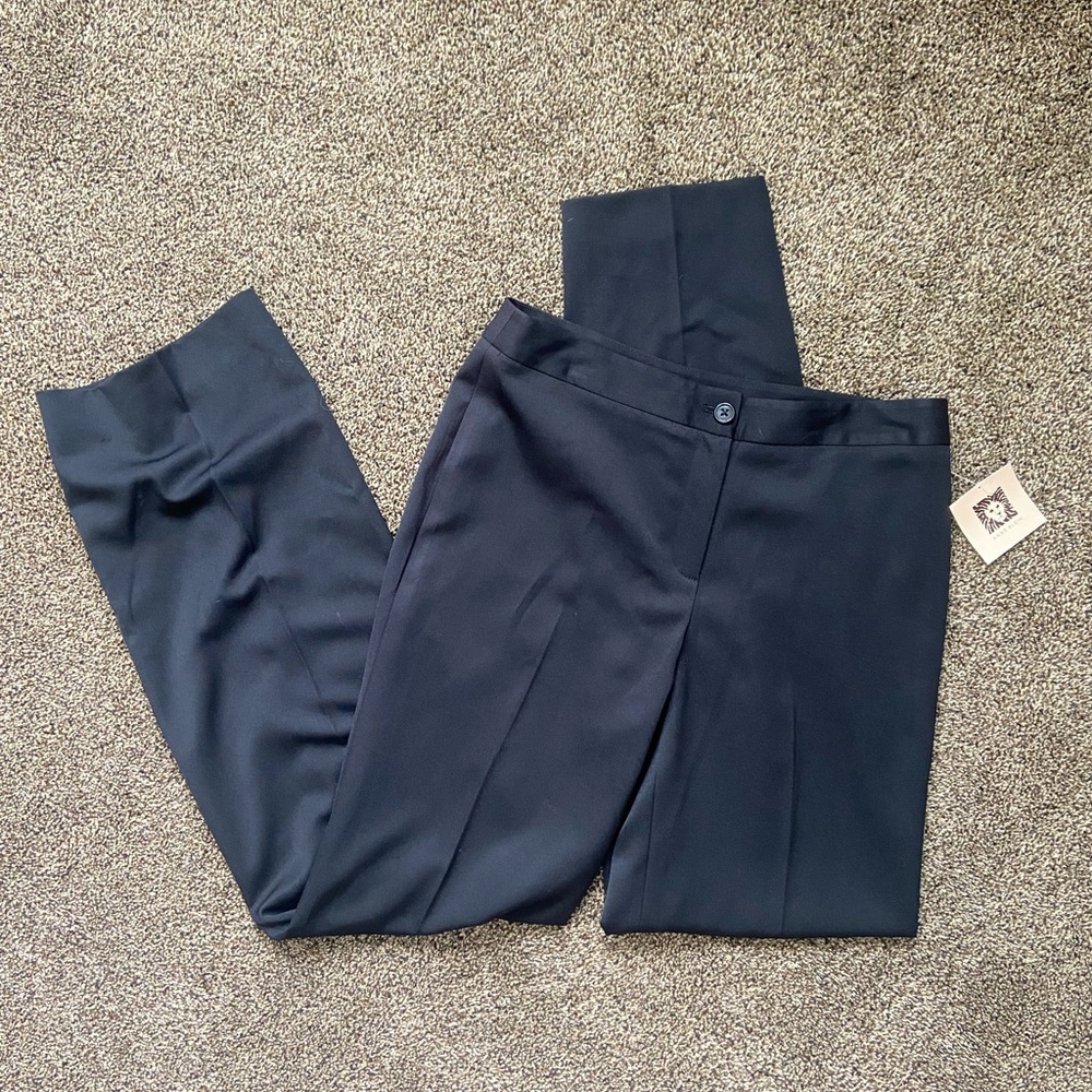 NWT Anne Klein Dress Pant Black Size 6 33” Inseam